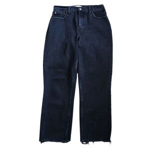 Abercrombie & Fitch Curve Love 90s Straight Ultra High Rise 29/8 R Black Jeans